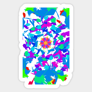 YOG petals art Sticker